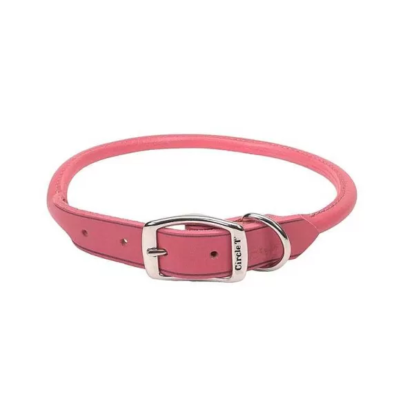 Outlet Coastal Oak Ned Leather Collars Large 18" Or 20" Collars