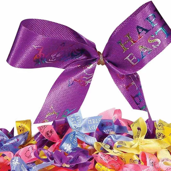 Clearance Fancy Finishes Pre-Tied Bows With Paw Print Pattern - 50 Ct. Bows