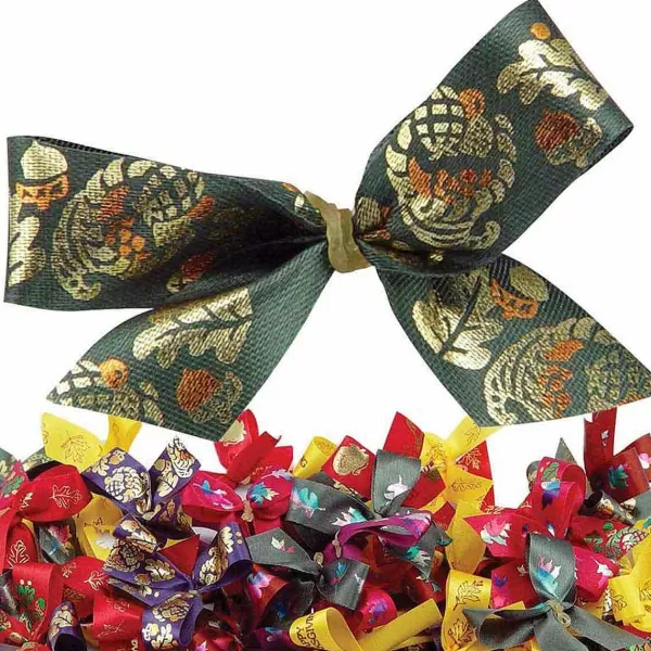 Clearance Fancy Finishes Pre-Tied Bows With Paw Print Pattern - 50 Ct. Bows