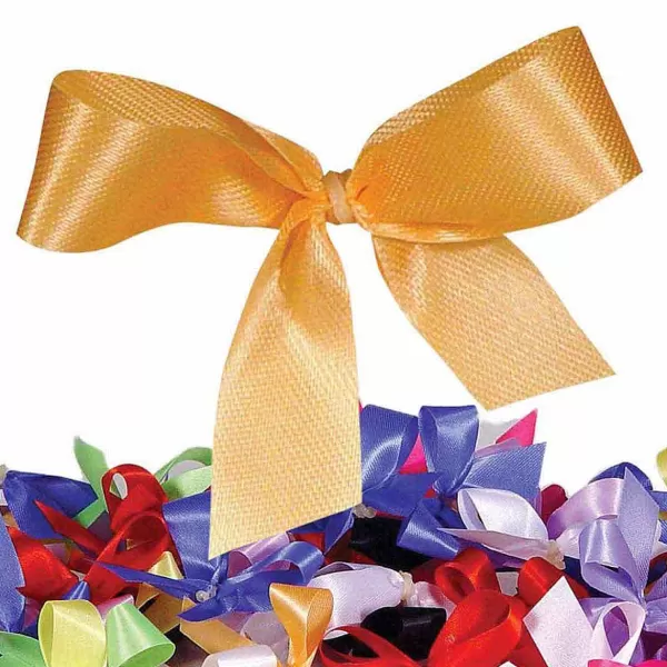 Clearance Fancy Finishes Pre-Tied Bows With Paw Print Pattern - 50 Ct. Bows