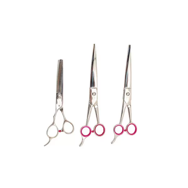 Discount Geib Gator 3 Piece Kit Left Handed (8.5 St, 8.5 C, 30 Or 40-Tooth Thinner) Grooming Shears