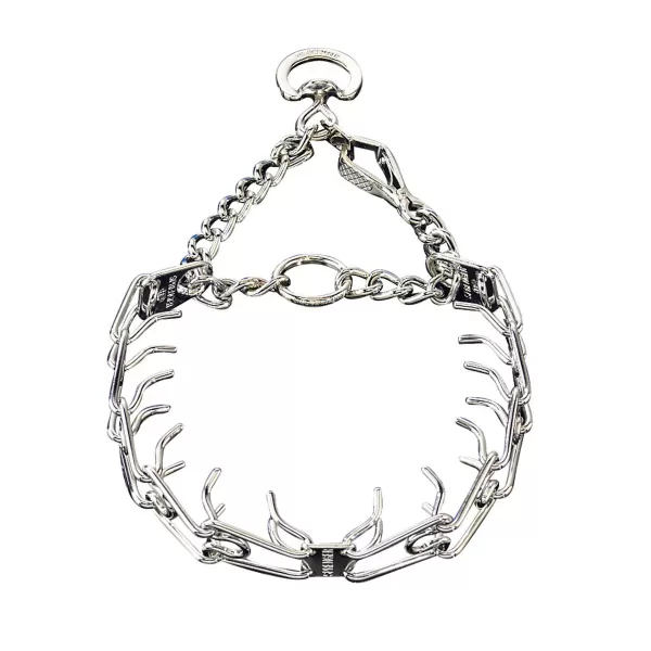Outlet Herm Sprenger Ultra-Plus Steel Chrome-Plated Training Collar With Center-Plate And Assembly Chain Training Collars