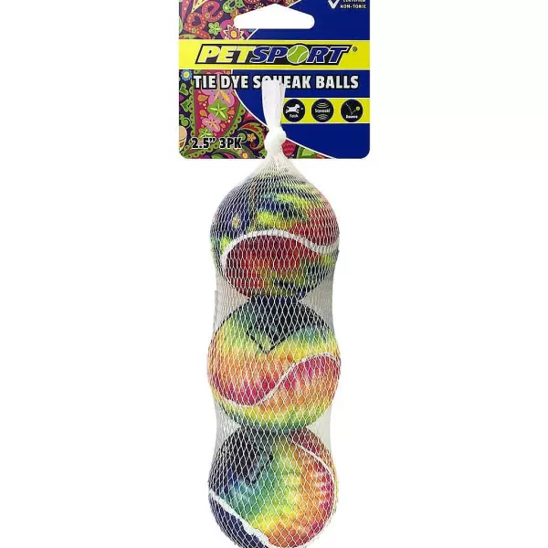 Shop Petsport Tie Dye Squeak Ball - Multiple Sizes Dog Toys