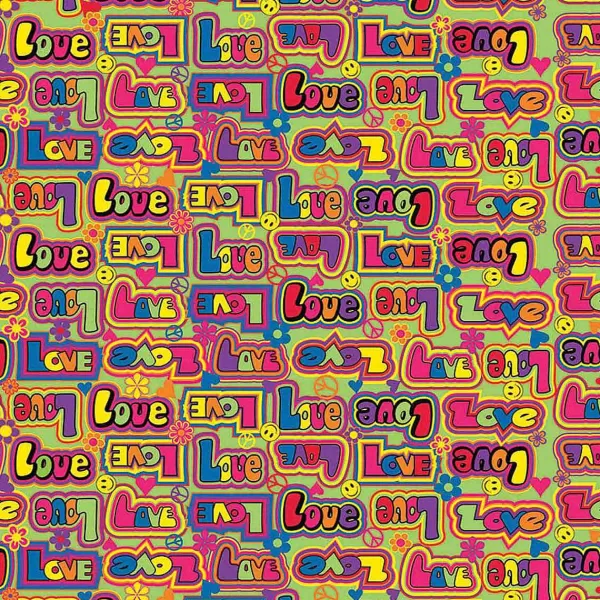 Cheap Retro Love Pet Bandana - Colorful Poly/Cotton Blend Bandanas