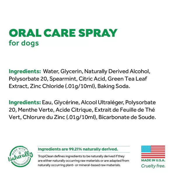 Best Sale Tropiclean Fresh Breath Oral Care Spray Mint 4 Oz Dental Care